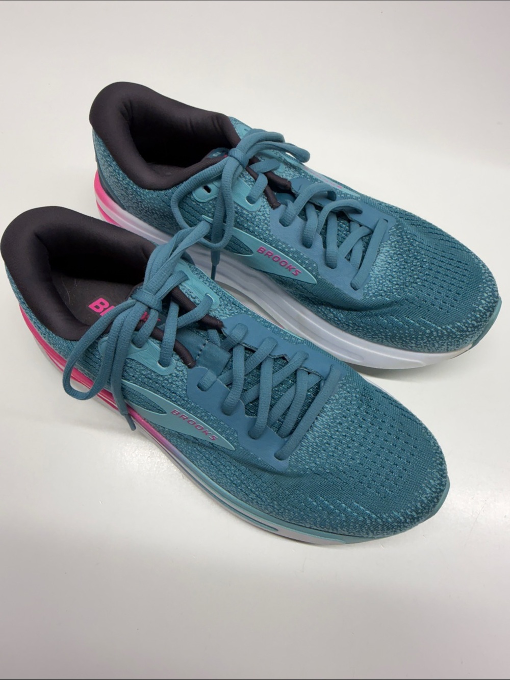 Brooks Ghost Max 2 Sneakers Running Lace Up Athletic Shoes Blue Women’s Size 9.5 - Picture 3 of 11